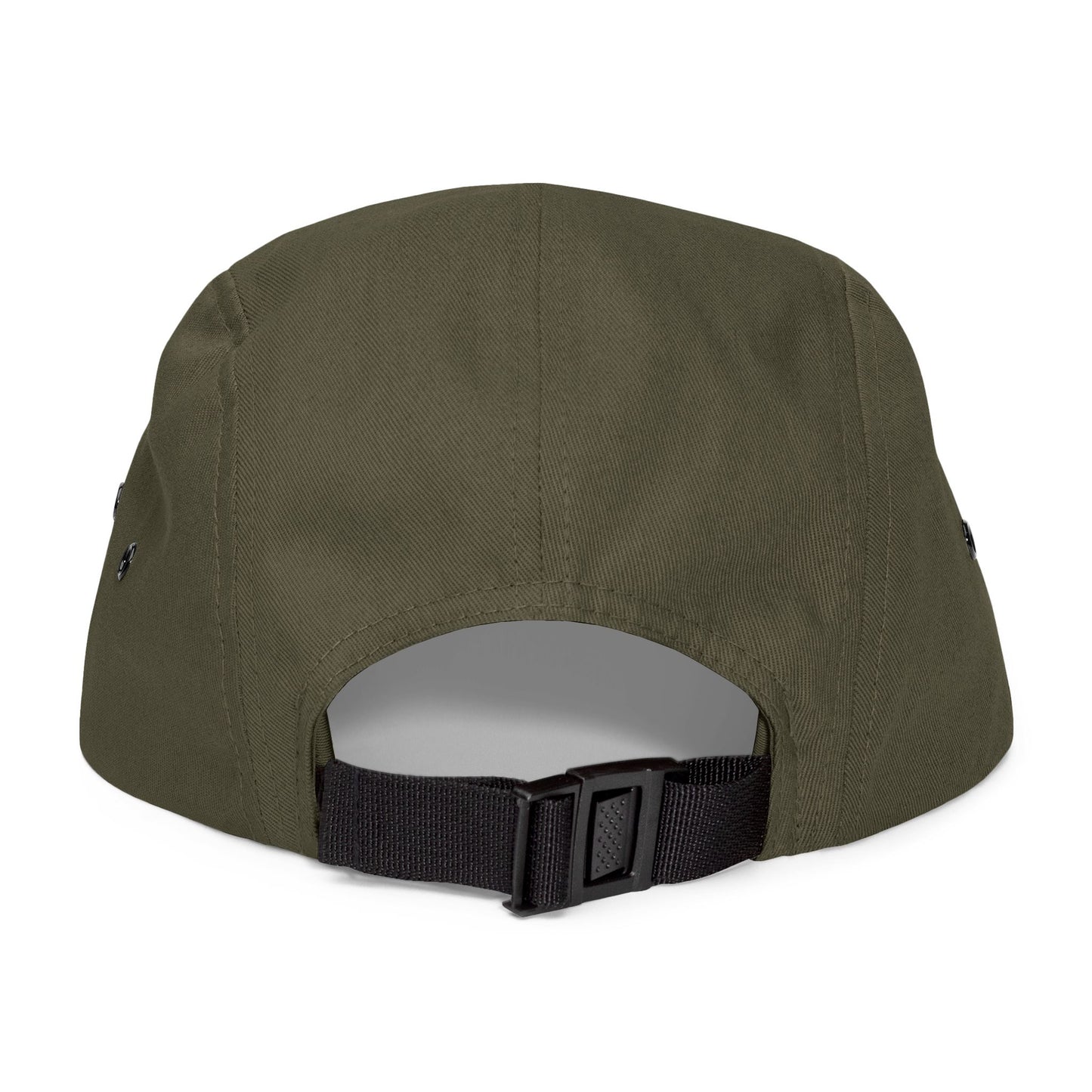 Olive Loops: Logo Embroidered 5 Panel Cap
