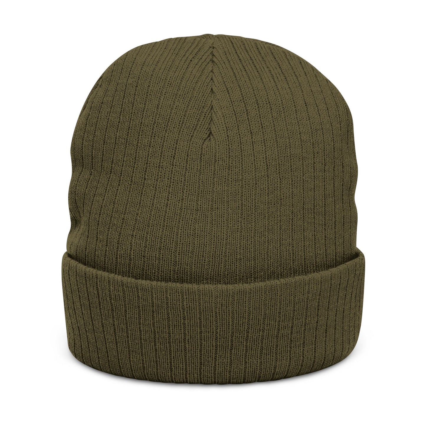 Olive Loops: Ribbed Knit Beanie