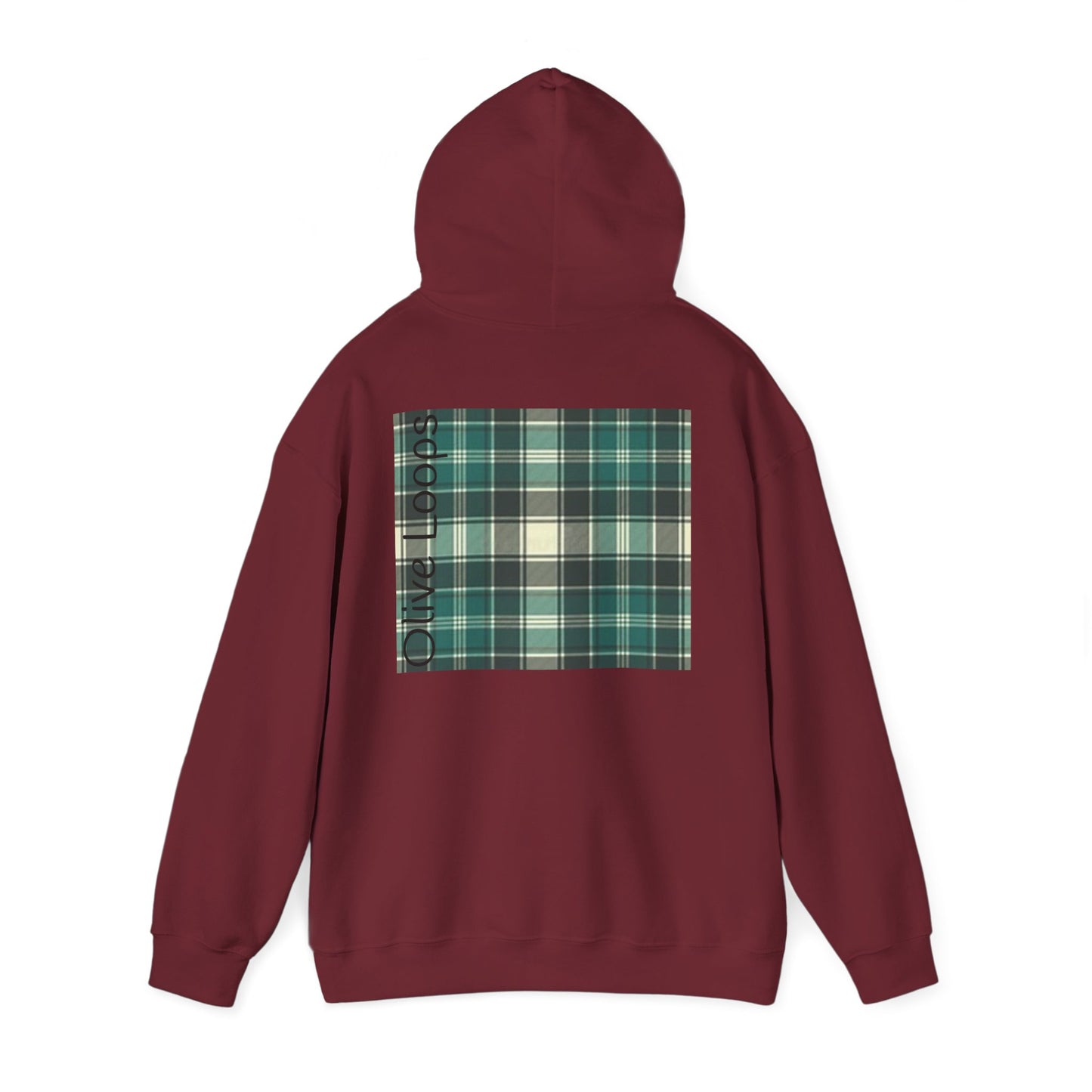 Olive Loops: Cozy Plaid Hoodie