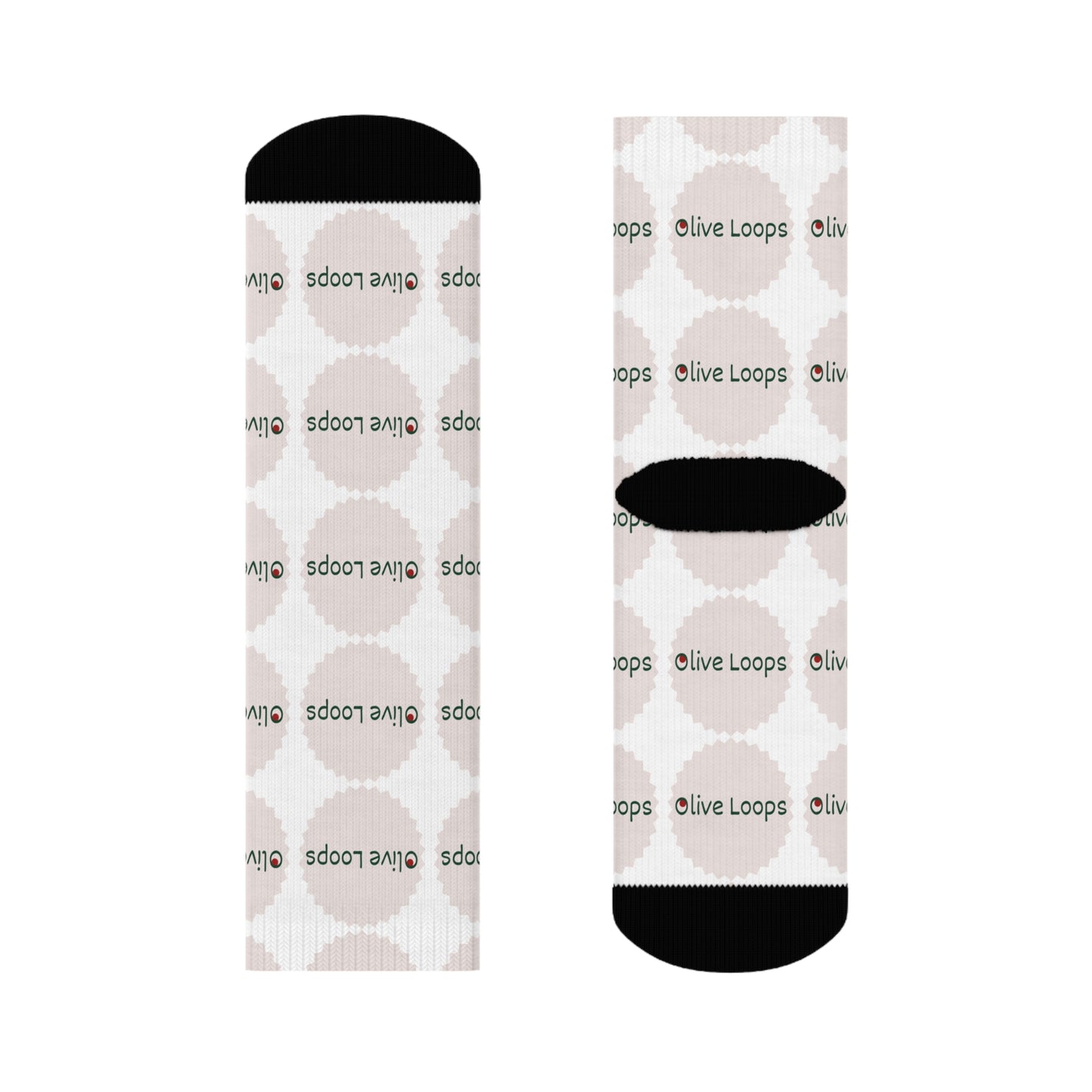 Olive Loops: Cozy Logo Socks