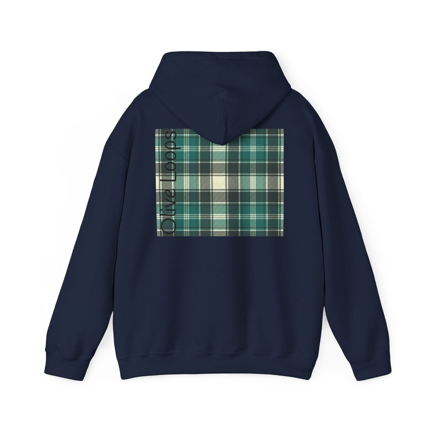 Olive Loops: Cozy Plaid Hoodie