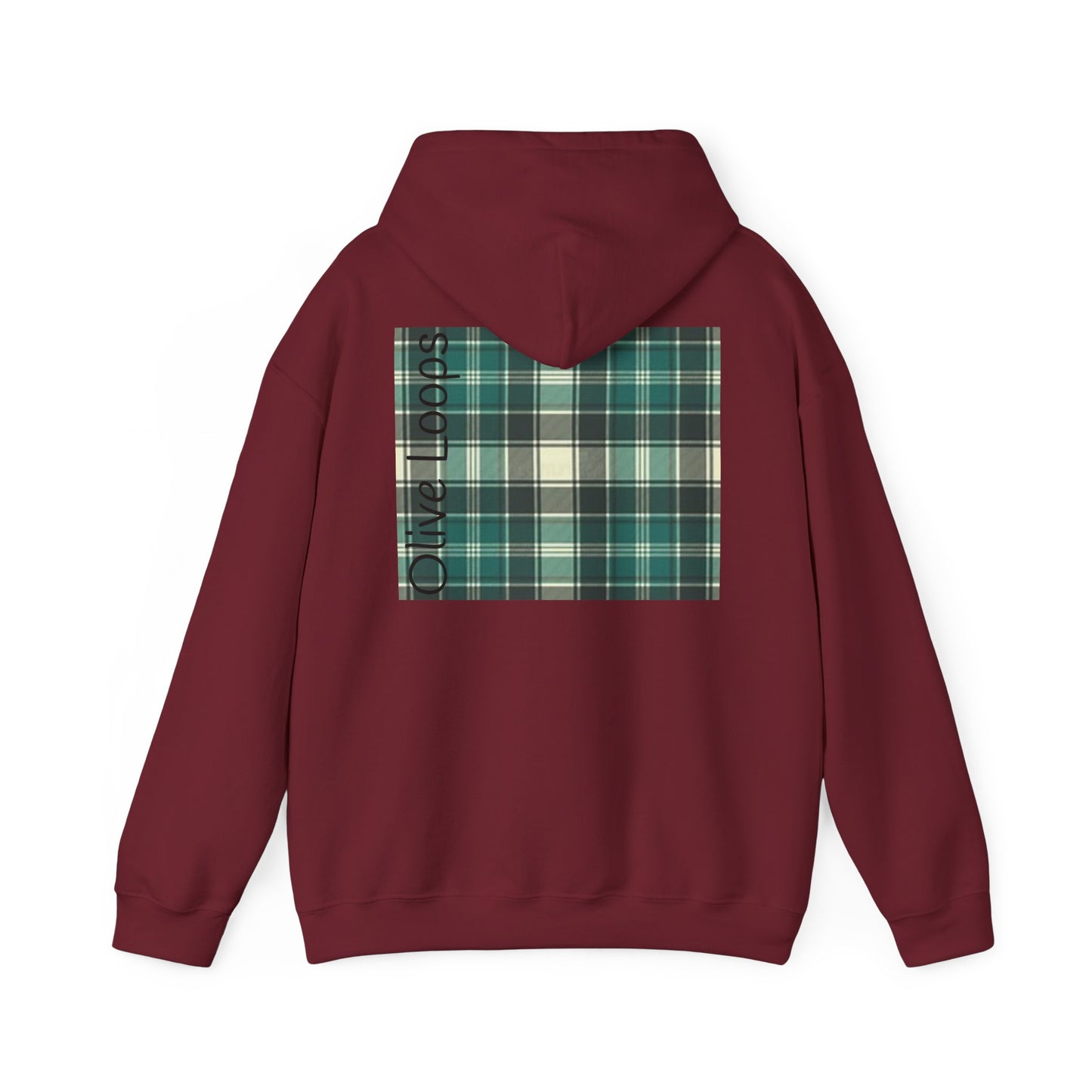 Olive Loops: Cozy Plaid Hoodie