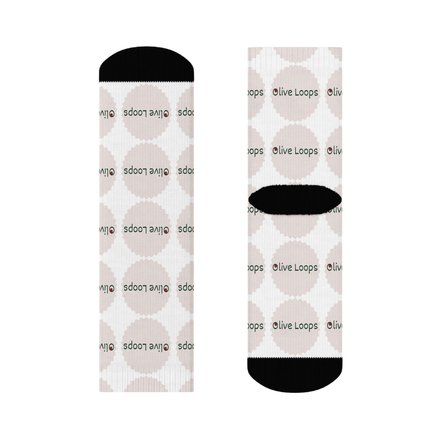 Olive Loops: Cozy Logo Socks
