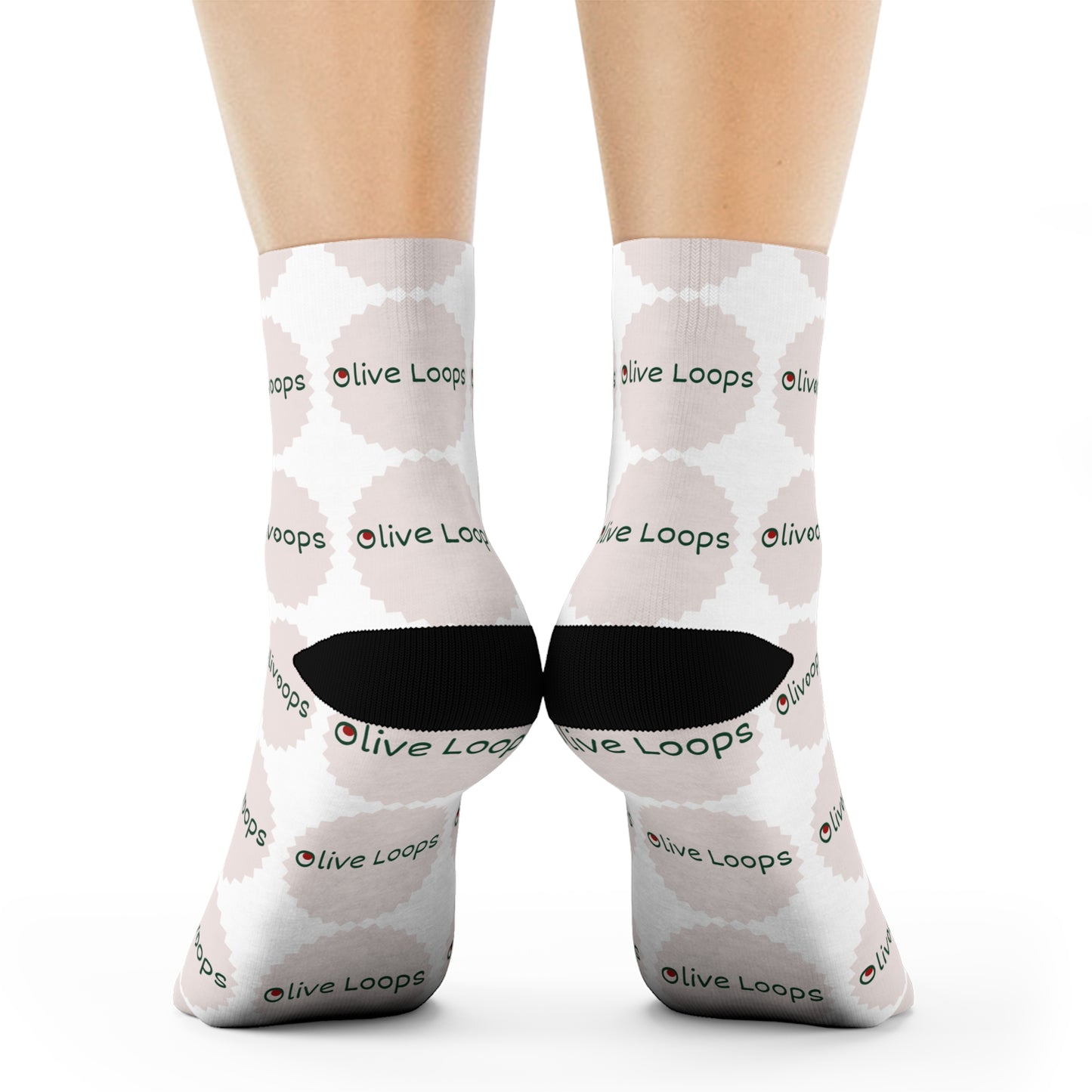 Olive Loops: Cozy Logo Socks
